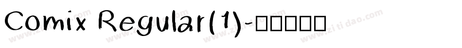 Comix Regular(1)字体转换